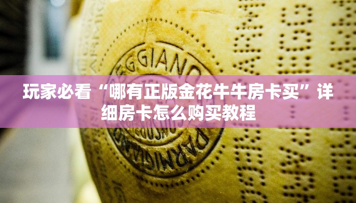 玩家必看“哪有正版金花牛牛房卡买”详细房卡怎么购买教程