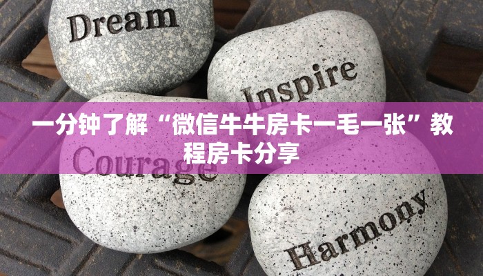 一分钟了解“微信牛牛房卡一毛一张”教程房卡分享