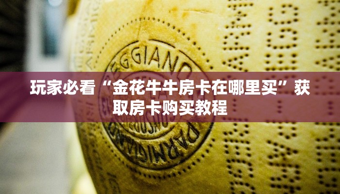 玩家必看“金花牛牛房卡在哪里买”获取房卡购买教程