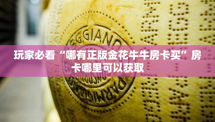 玩家必看“哪有正版金花牛牛房卡买”房卡哪里可以获取
