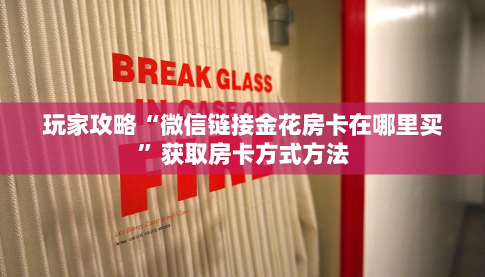 玩家攻略“微信链接金花房卡在哪里买”获取房卡方式方法